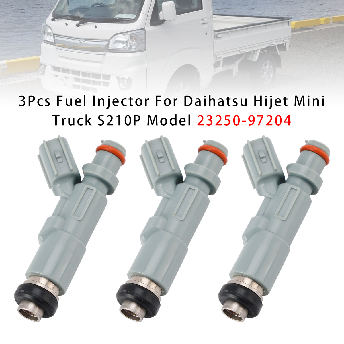Daihatsu Hijet Mini Truck S210P Model 23250-97204 3Pcs Fuel Injector