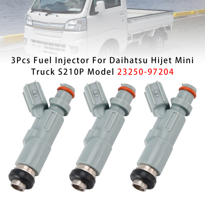 Daihatsu Hijet Mini Truck S210P Model 23250-97204 3Pcs Fuel Injector