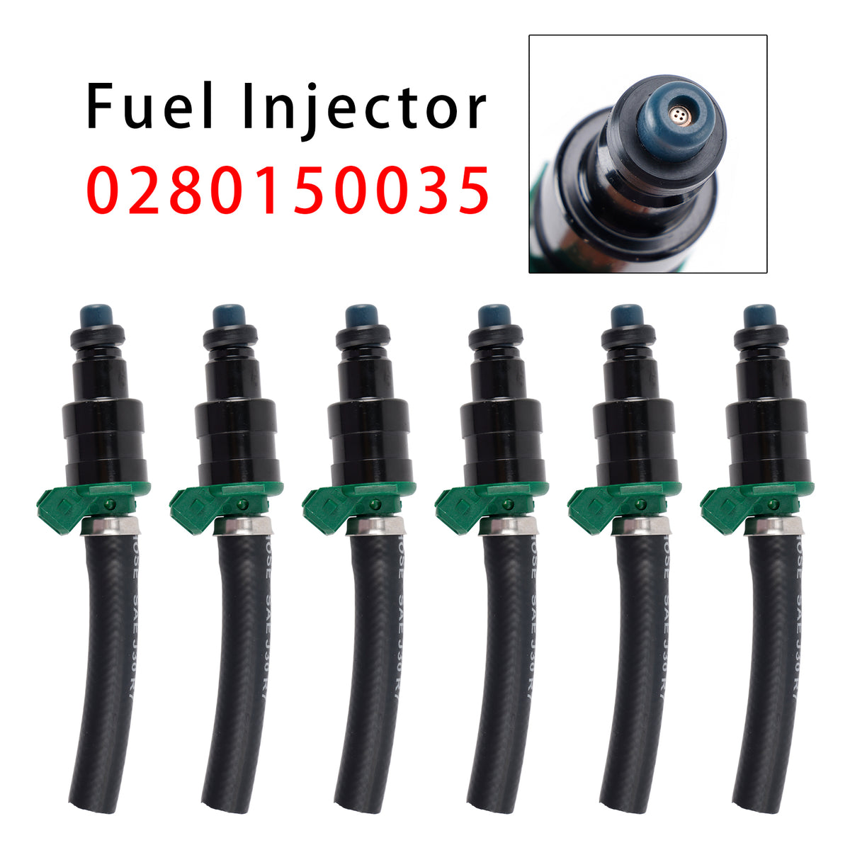 Mercedes Benz W114 W116 R107 C107 M110 M114 0280150035 6PCS Fuel Injector