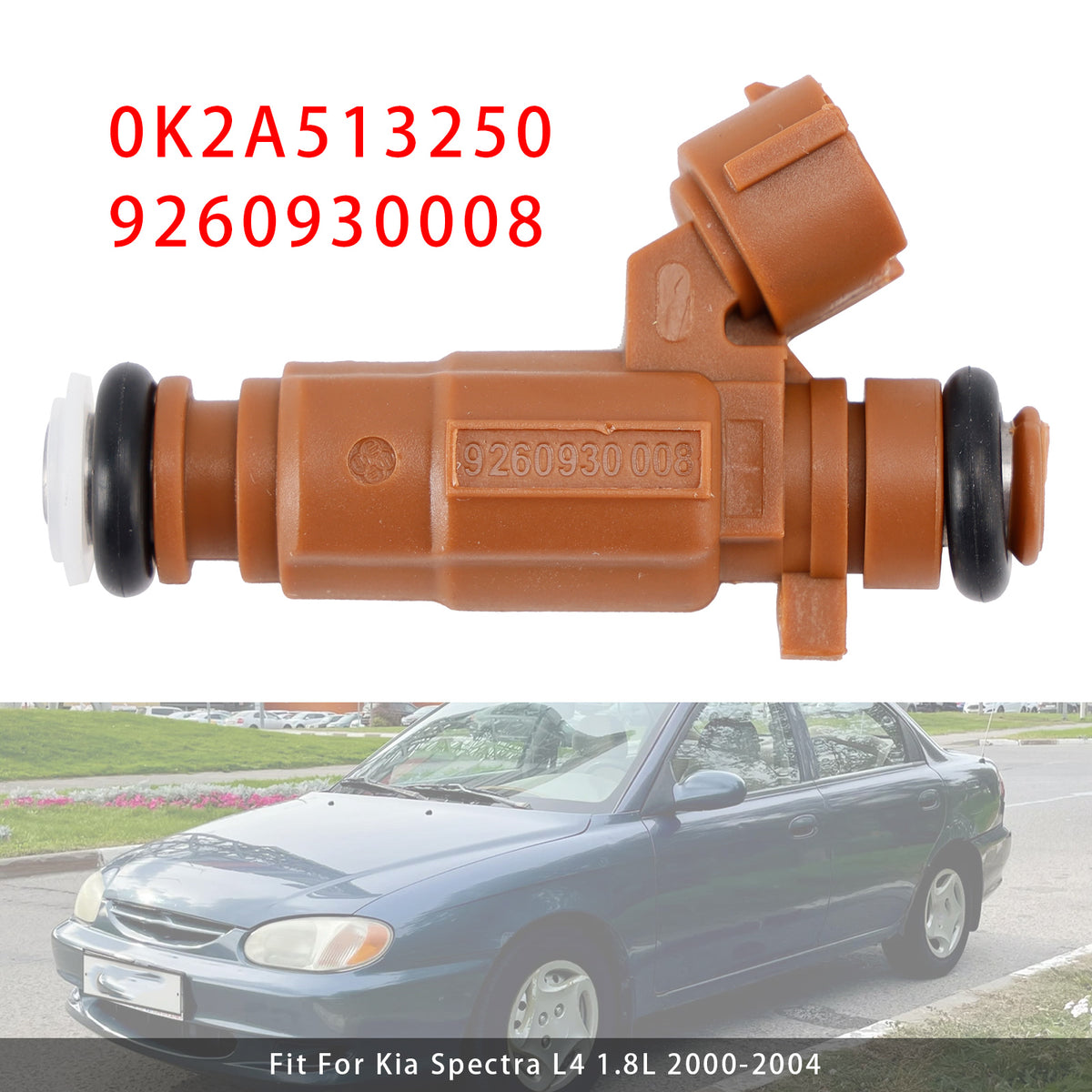Kia Spectra Sephia 1998-2004 L4 1.8L 0K2A513250 9260930008 1PCS Fuel Injector