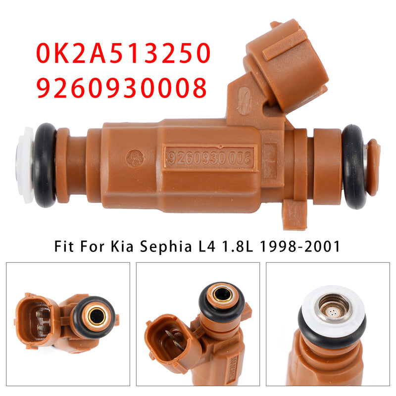 Kia Spectra Sephia 1998-2004 L4 1.8L 0K2A513250 9260930008 1PCS Fuel Injector