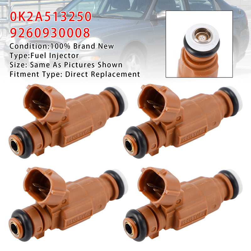 Kia Spectra Sephia 1998-2004 L4 1.8L 0K2A513250 9260930008 4PCS Fuel Injector