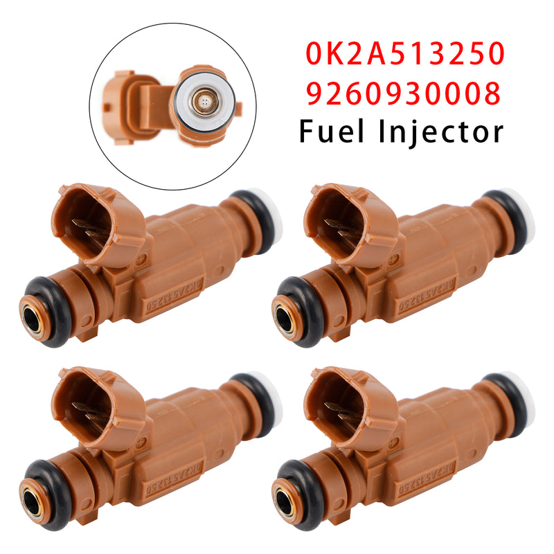 Kia Spectra Sephia 1998-2004 L4 1.8L 0K2A513250 9260930008 4PCS Fuel Injector