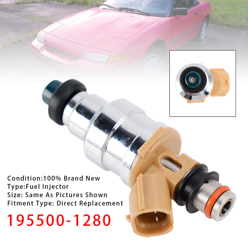 Mazda MX-6 626 Ford Probe Mercury 1.6L 2.2L 195500-1280 1PCS Fuel Injector