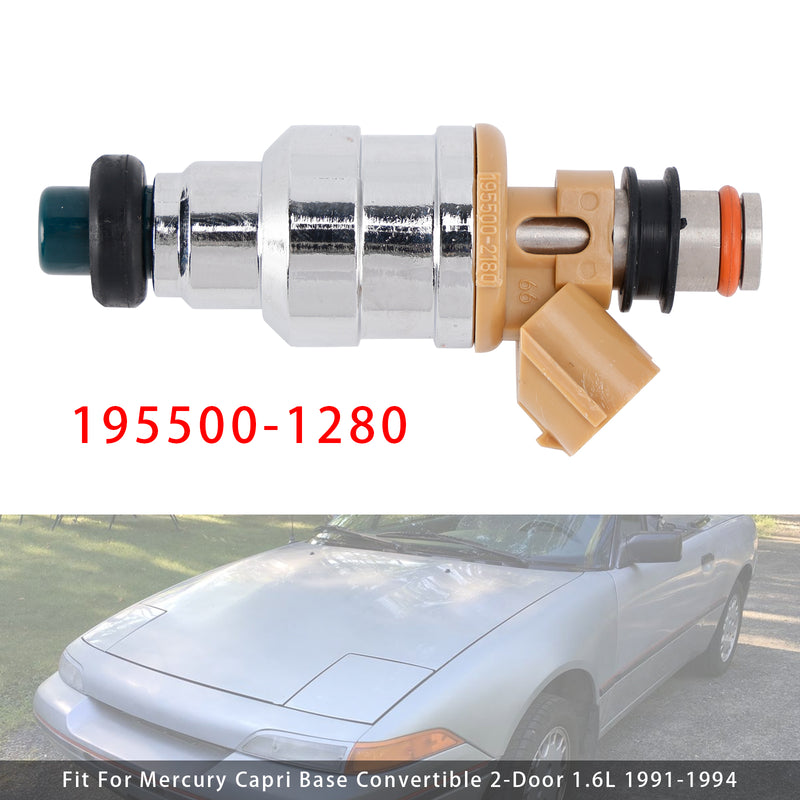 Mazda MX-6 626 Ford Probe Mercury 1.6L 2.2L 195500-1280 1PCS Fuel Injector