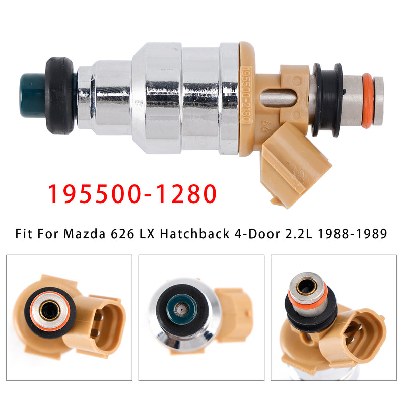 Mazda MX-6 626 Ford Probe Mercury 1.6L 2.2L 195500-1280 1PCS Fuel Injector