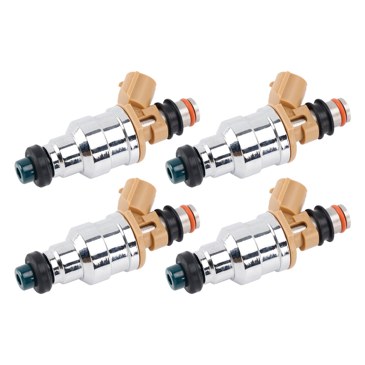 4Pcs 195500-1280 Fuel Injector For Mazda MX-6 626 Ford Probe Mercury 1.6L 2.2L