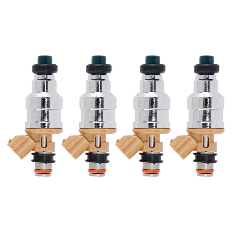 4Pcs 195500-1280 Fuel Injector For Mazda MX-6 626 Ford Probe Mercury 1.6L 2.2L