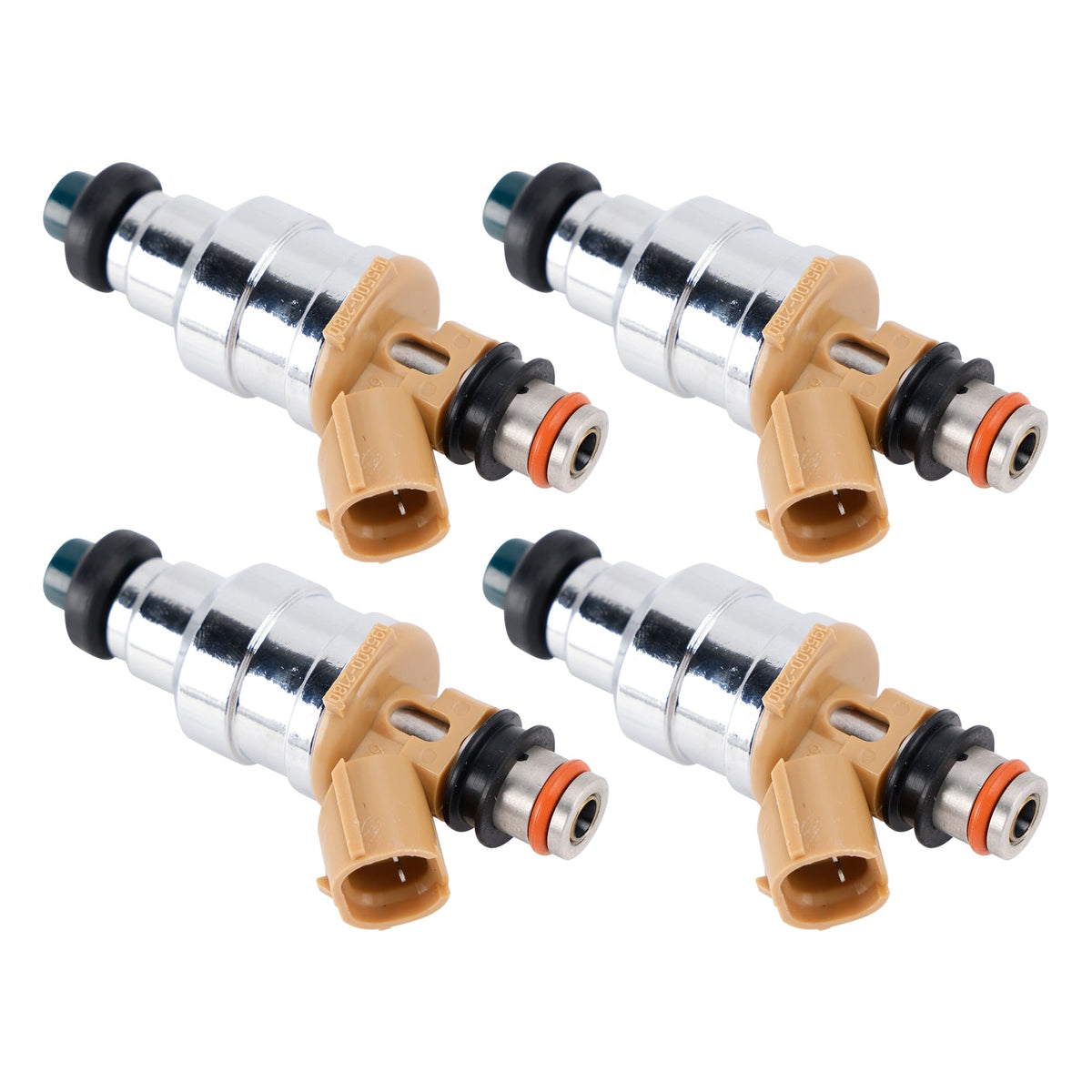 4Pcs 195500-1280 Fuel Injector For Mazda MX-6 626 Ford Probe Mercury 1.6L 2.2L