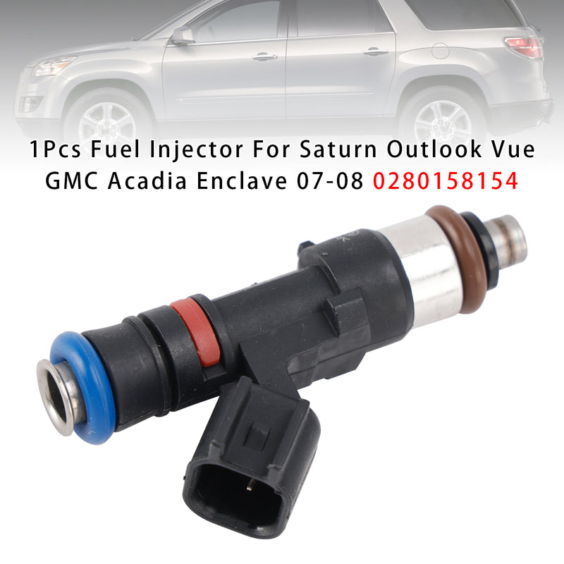 Saturn Outlook Vue GMC Acadia Enclave 2007-2008 0280158154 1PCS Fuel Injector