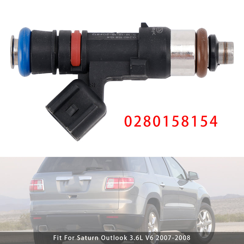 Saturn Outlook Vue GMC Acadia Enclave 2007-2008 0280158154 1PCS Fuel Injector