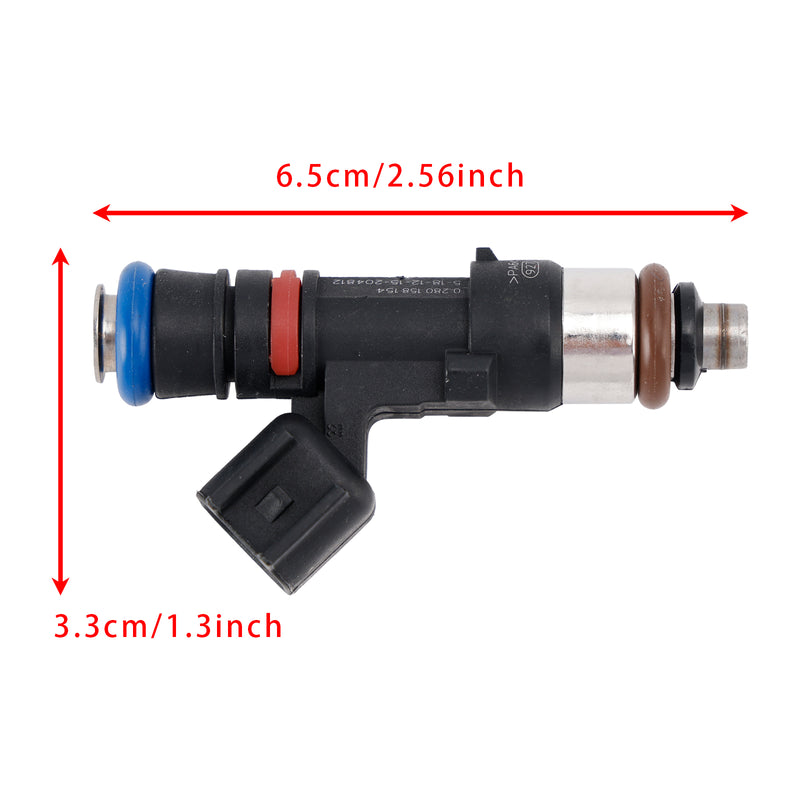 Saturn Outlook Vue GMC Acadia Enclave 2007-2008 0280158154 6PCS Fuel Injector