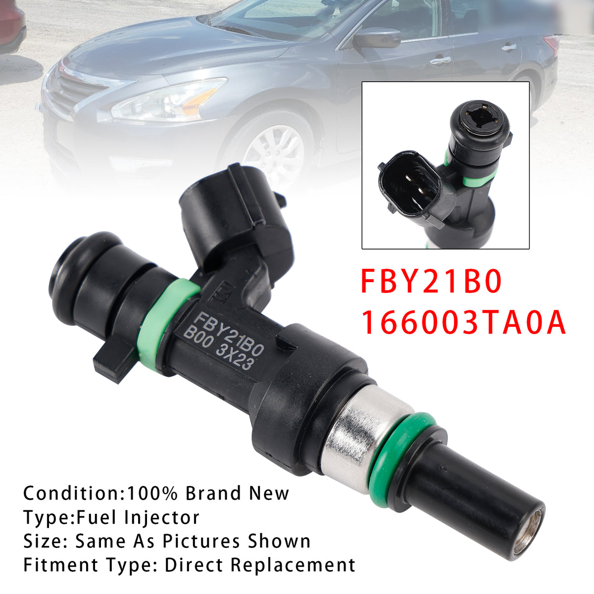 Nissan Altima Rogue X-Trail 2.5L 2013-2016 FBY21B0 166003TA0A 1PCS Fuel Injector