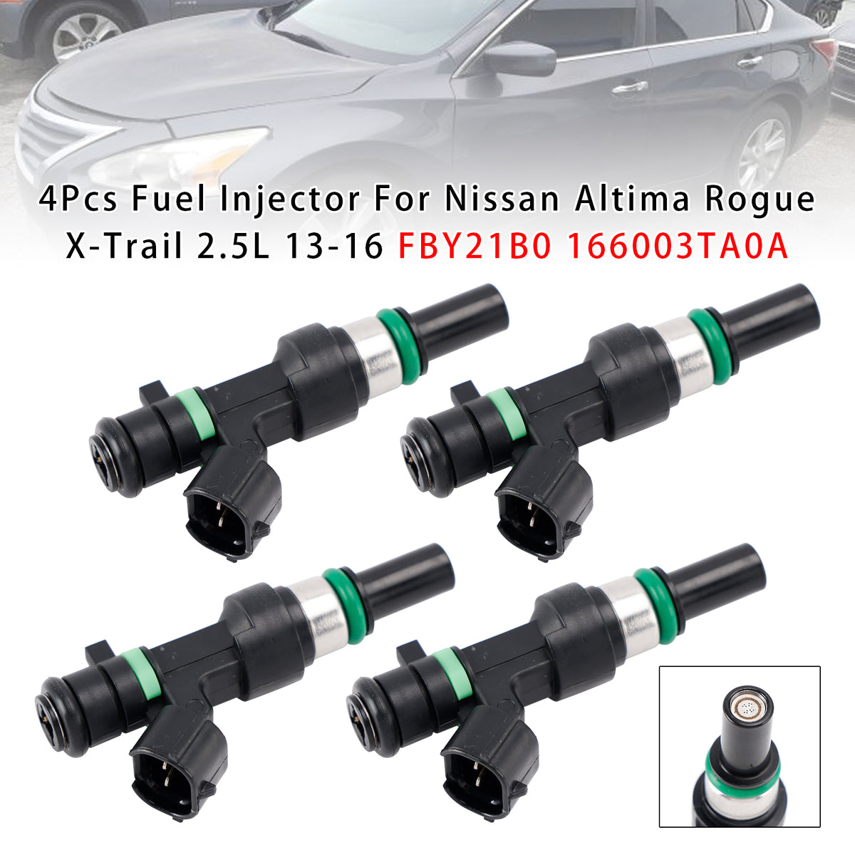 Nissan Altima Rogue X-Trail 2.5L 2013-2016 FBY21B0 166003TA0A 4PCS Fuel Injector
