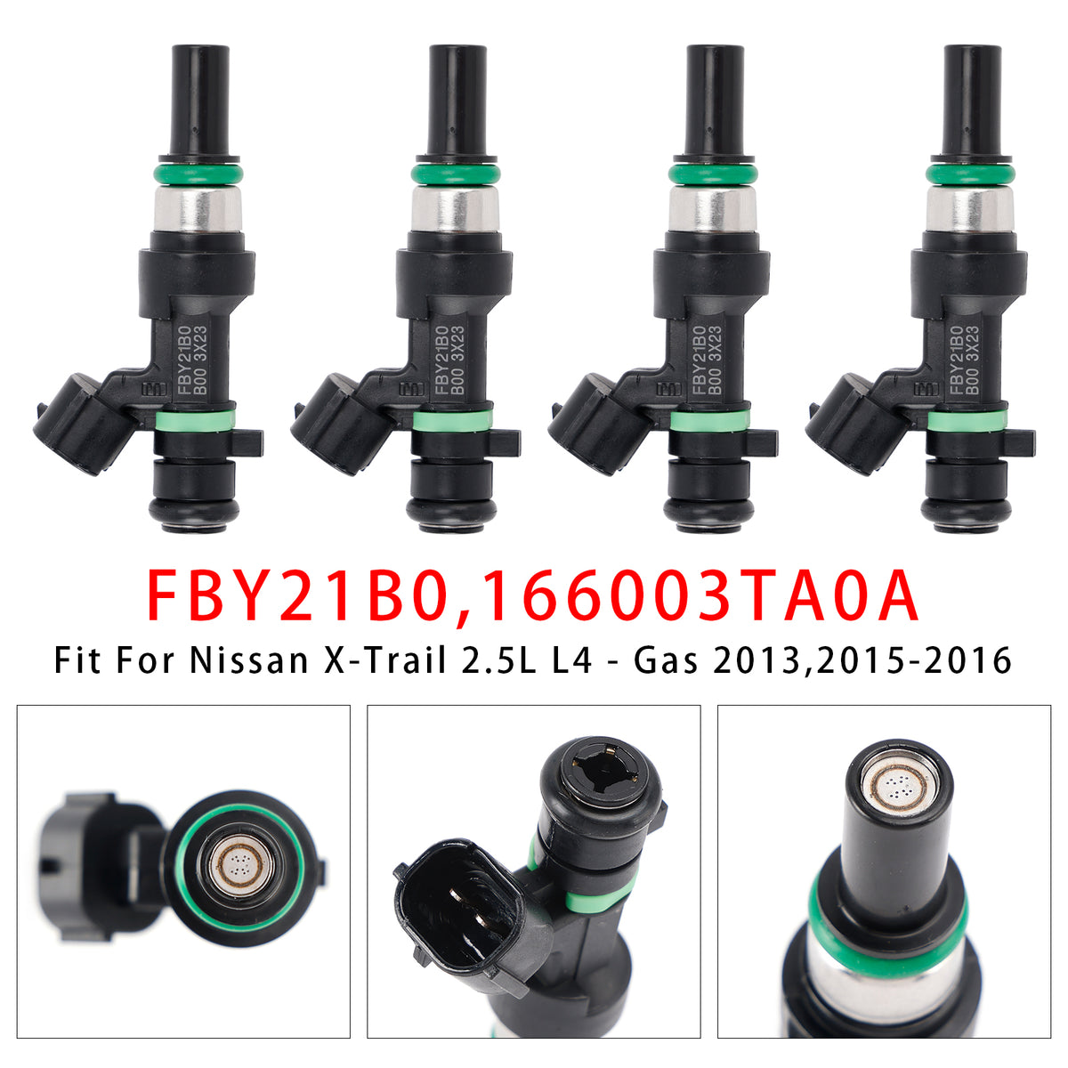Nissan Altima Rogue X-Trail 2.5L 2013-2016 FBY21B0 166003TA0A 4PCS Fuel Injector