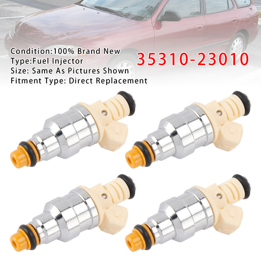 Hyundai Elantra Tiburon 1.8L 1996-1998 35310-23010 4PCS Fuel Injector