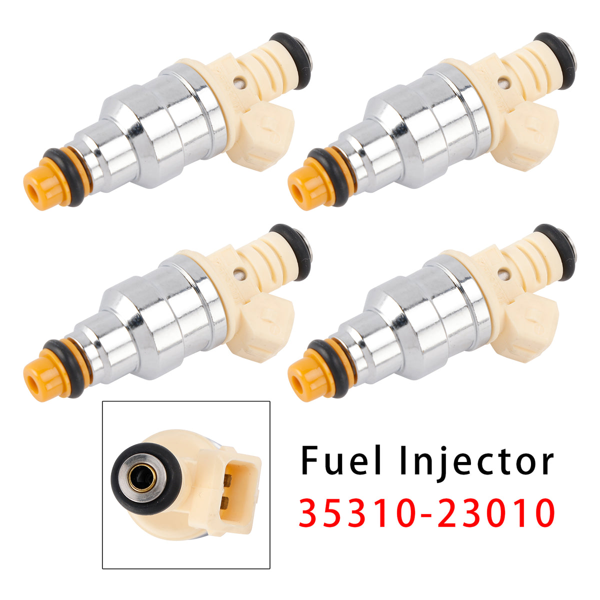 Hyundai Elantra Tiburon 1.8L 1996-1998 35310-23010 4PCS Fuel Injector