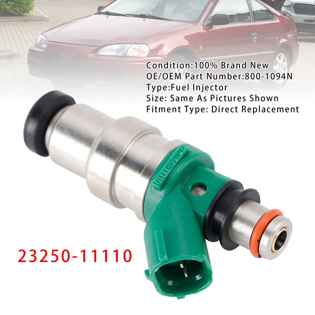 Toyota Paseo Tercel 1.5L 1994-1999 23250-11110 1PCS Fuel Injector