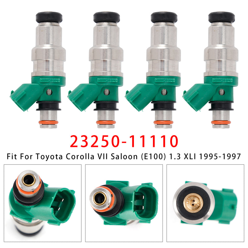 Toyota Paseo Tercel 1.5L 1994-1999 23250-11110 4PCS Fuel Injector