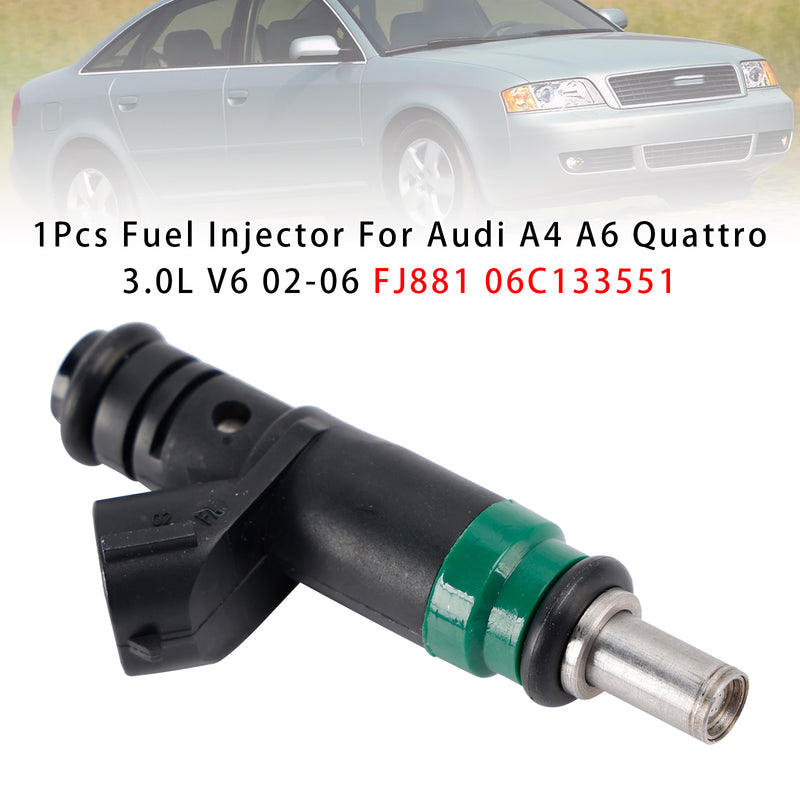 Audi A4 A6 Quattro 3.0L V6 2002-2006 FJ881 06C133551 1PCS Fuel Injector