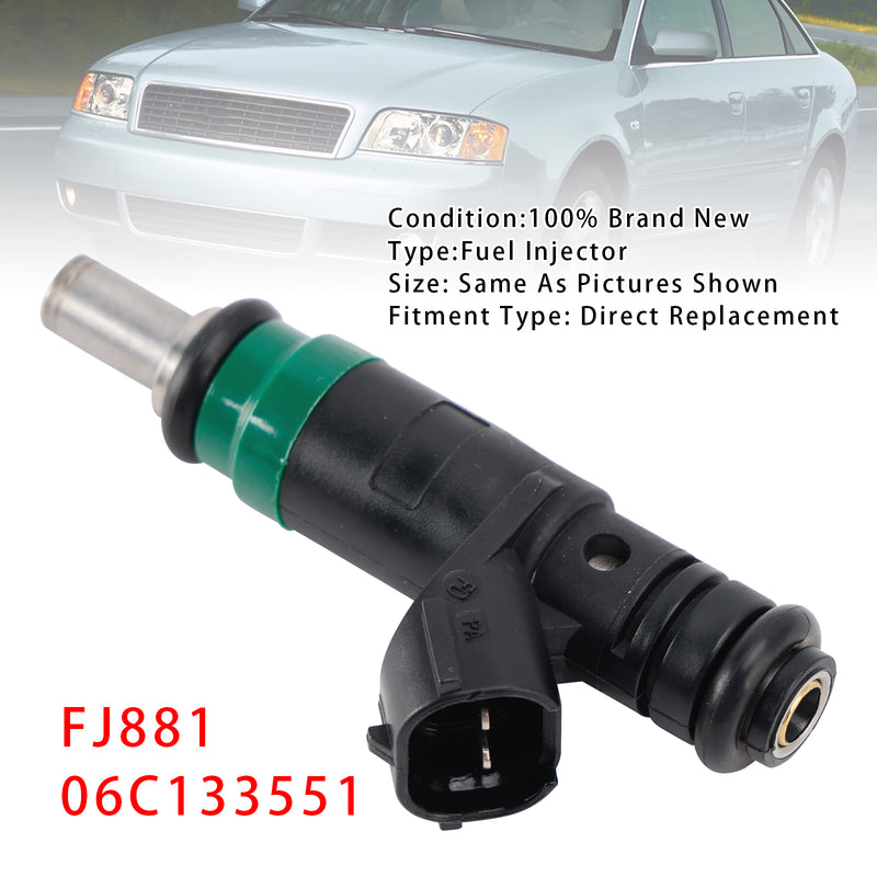 Audi A4 A6 Quattro 3.0L V6 2002-2006 FJ881 06C133551 1PCS Fuel Injector