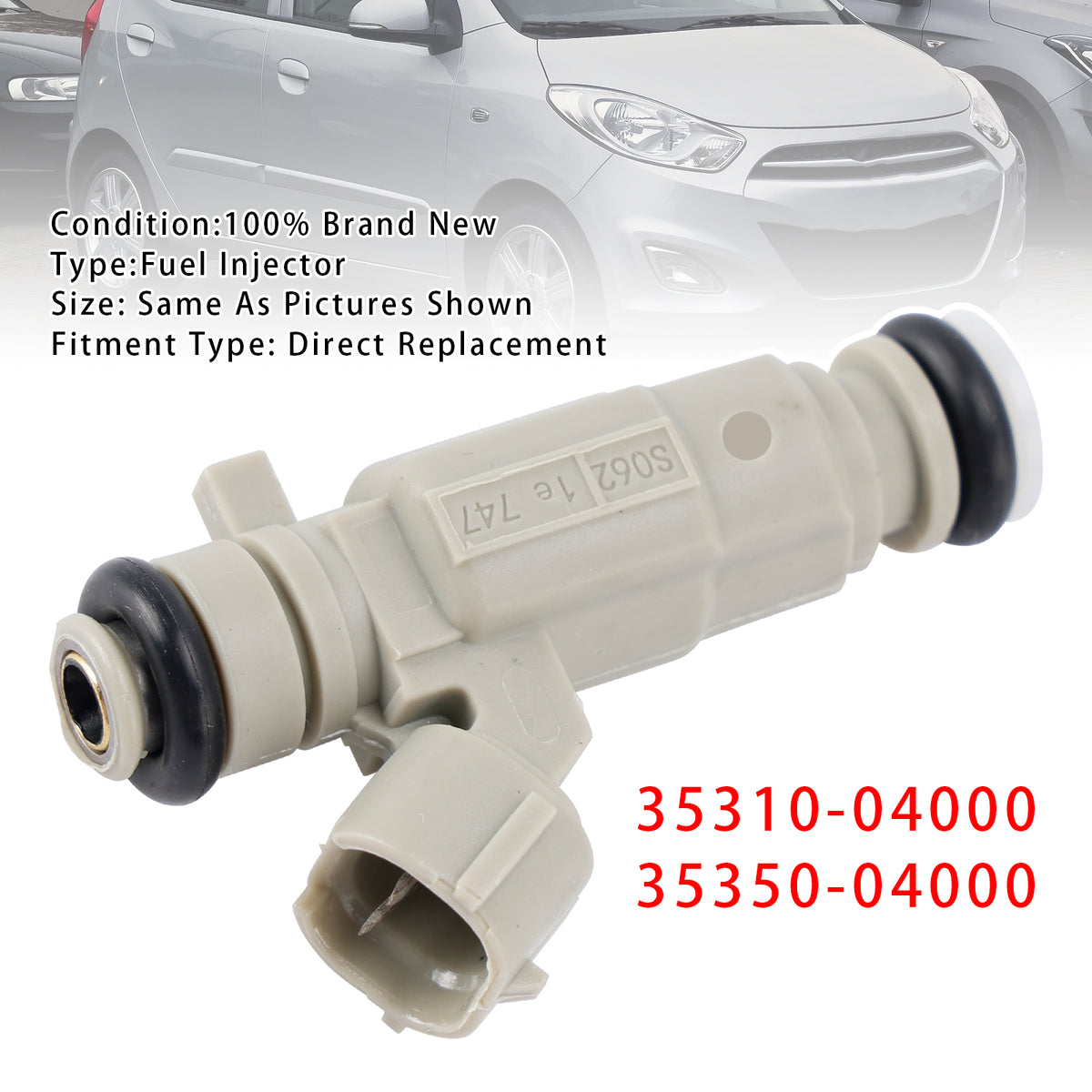 Hyundai Kia 1.0 1.2 2011-2020 35310-04000 35350-04000 1PCS Fuel Injector