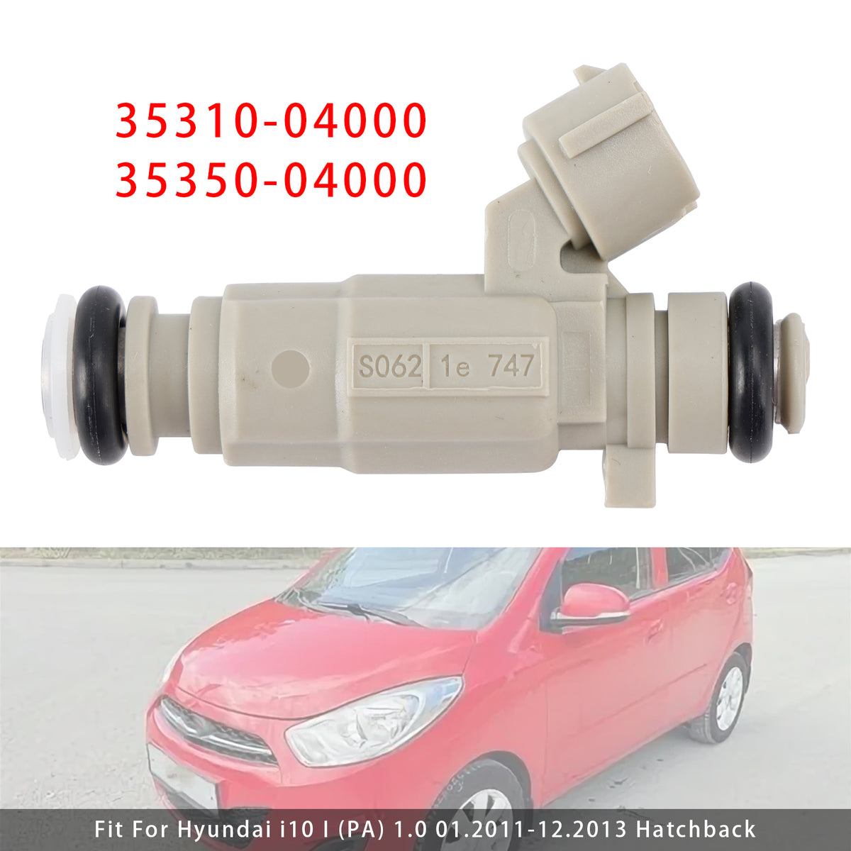 Hyundai Kia 1.0 1.2 2011-2020 35310-04000 35350-04000 1PCS Fuel Injector