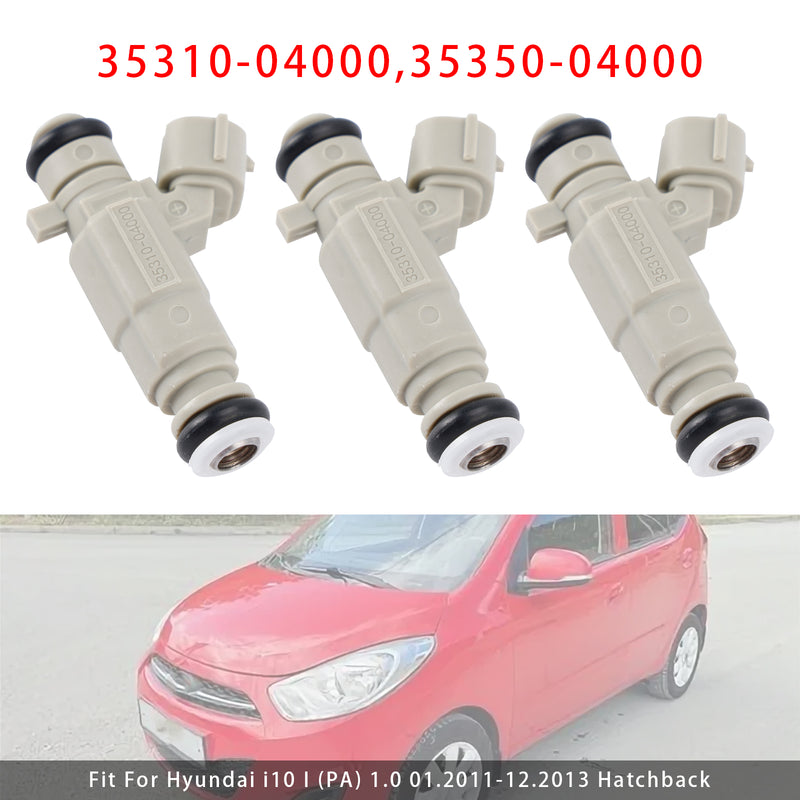 Hyundai Kia 1.0 1.2 2011-2020 35310-04000 35350-04000 3Pcs Fuel Injector