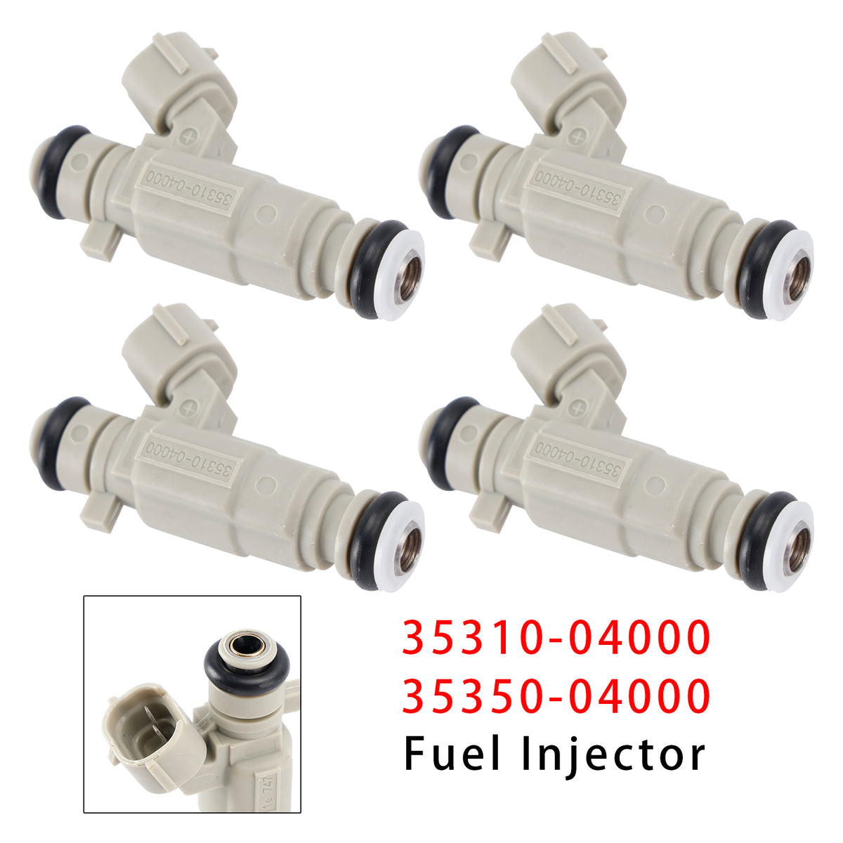 Hyundai Kia 1.0 1.2 2011-2020 35310-04000 35350-04000 4PCS Fuel Injector