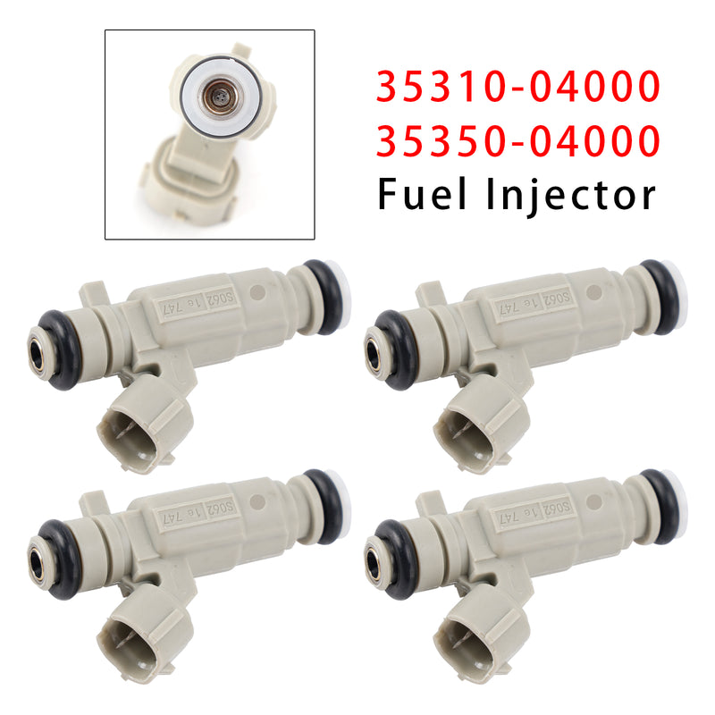 Hyundai Kia 1.0 1.2 2011-2020 35310-04000 35350-04000 4PCS Fuel Injector