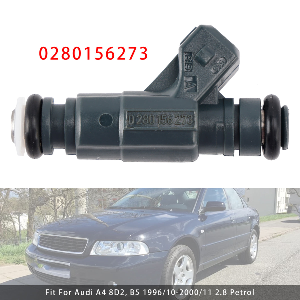 Audi A4 A6 Quattro A4 A6 Passat 1997-2005 2.8L 0280156273 1PCS Fuel Injector