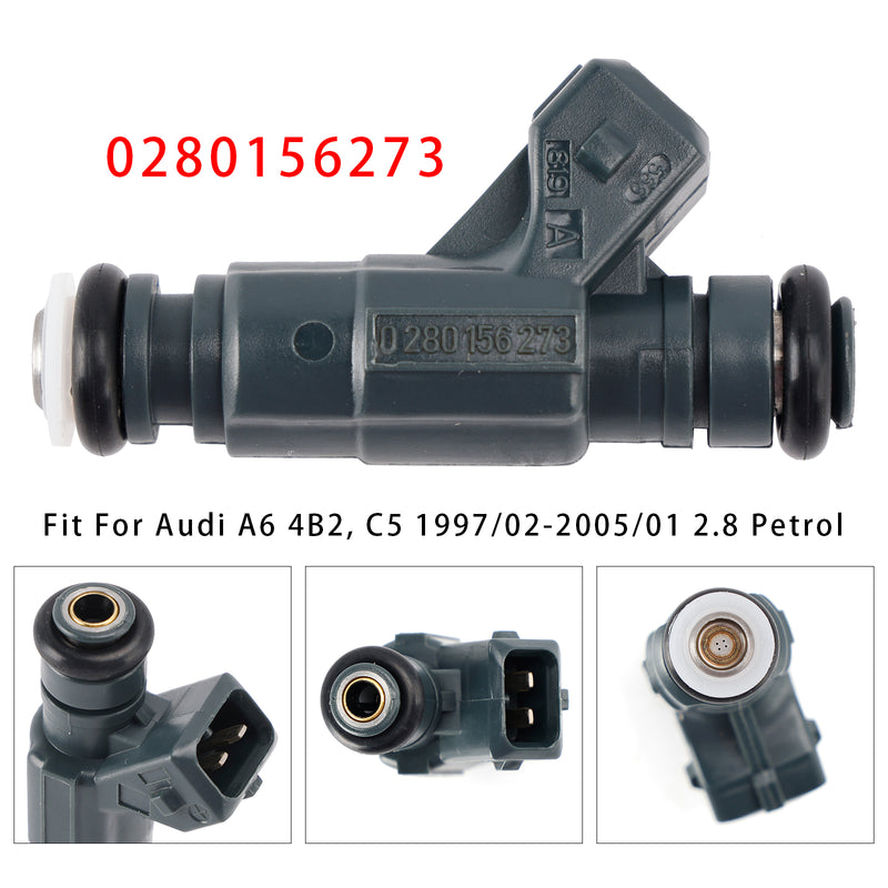 Audi A4 A6 Quattro A4 A6 Passat 1997-2005 2.8L 0280156273 1PCS Fuel Injector