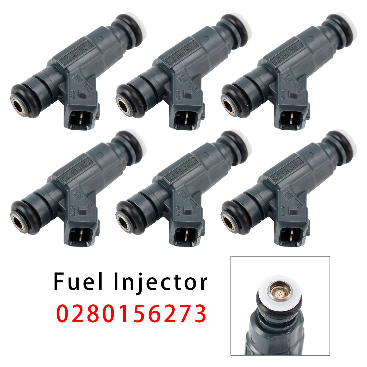 Audi A4 A6 Quattro A4 A6 Passat 1997-2005 2.8L 0280156273 6PCS Fuel Injector