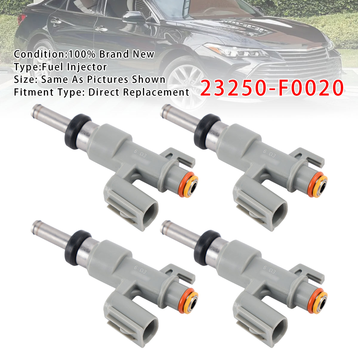 Toyota RAV4 Highlander Camry Lexus 2.5L 2018-2023 23250-F0020 4PCS Fuel Injector