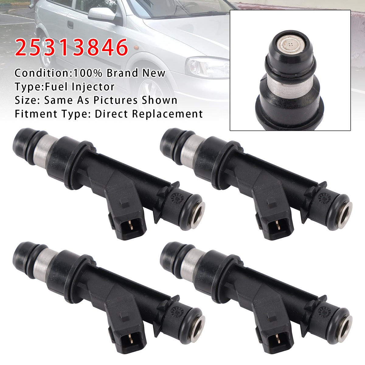 Vauxhall Astra Corsa Vectra Zafira Z14 Z16 25313846 4PCS Fuel Injector