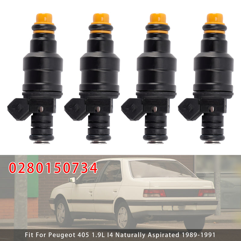 Volvo 745 940 240 740 2.3L Peugeot 405 1985-1995 0280150734 4PCS Fuel Injector