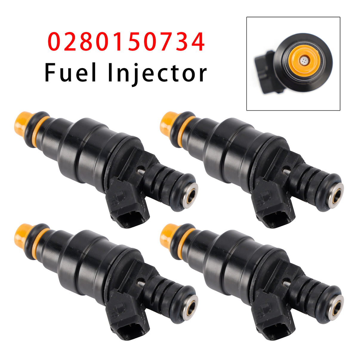 Volvo 745 940 240 740 2.3L Peugeot 405 1985-1995 0280150734 4PCS Fuel Injector