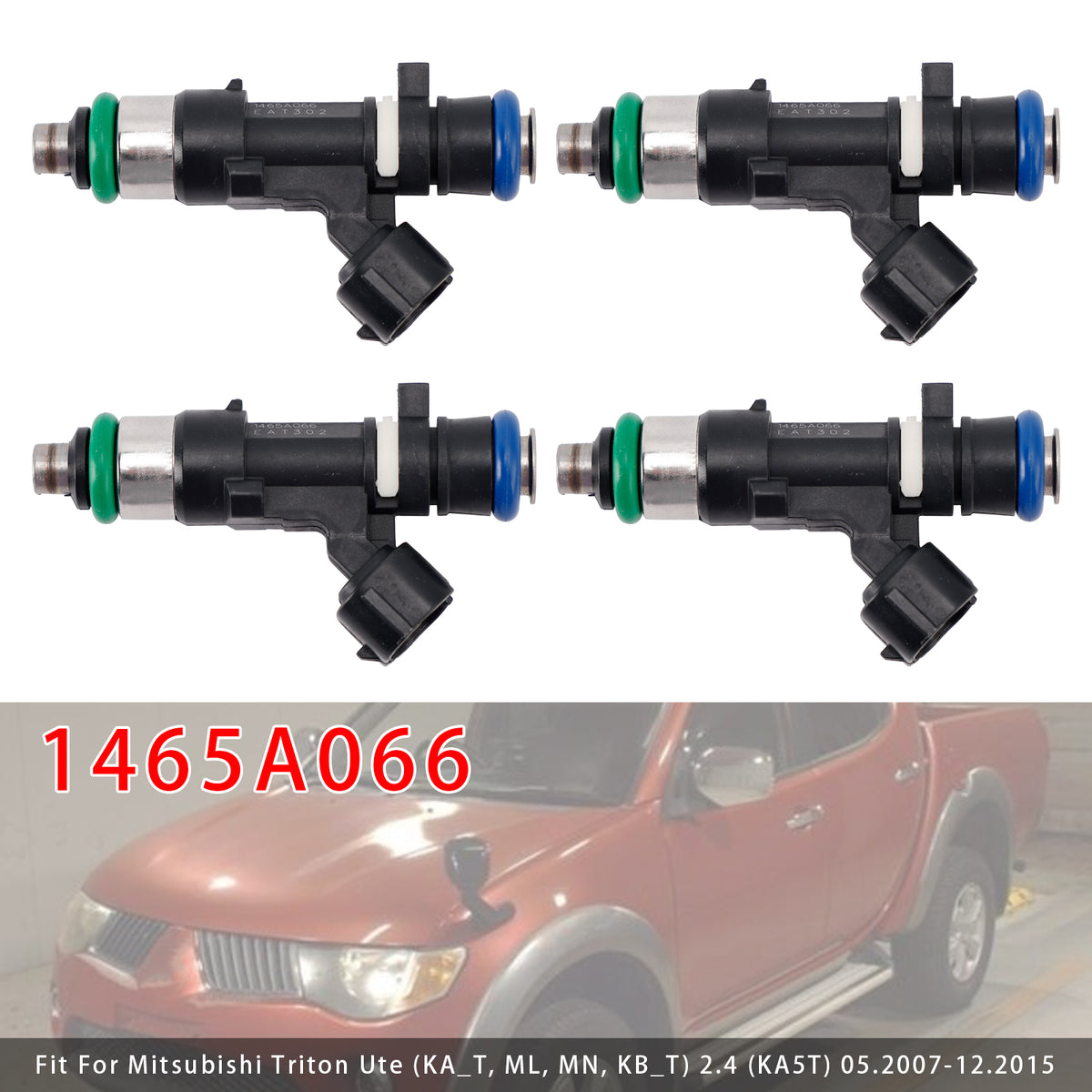Mitsubishi Triton ML MN 2.4L 2005-2015 1465A066 4PCS Fuel Injector