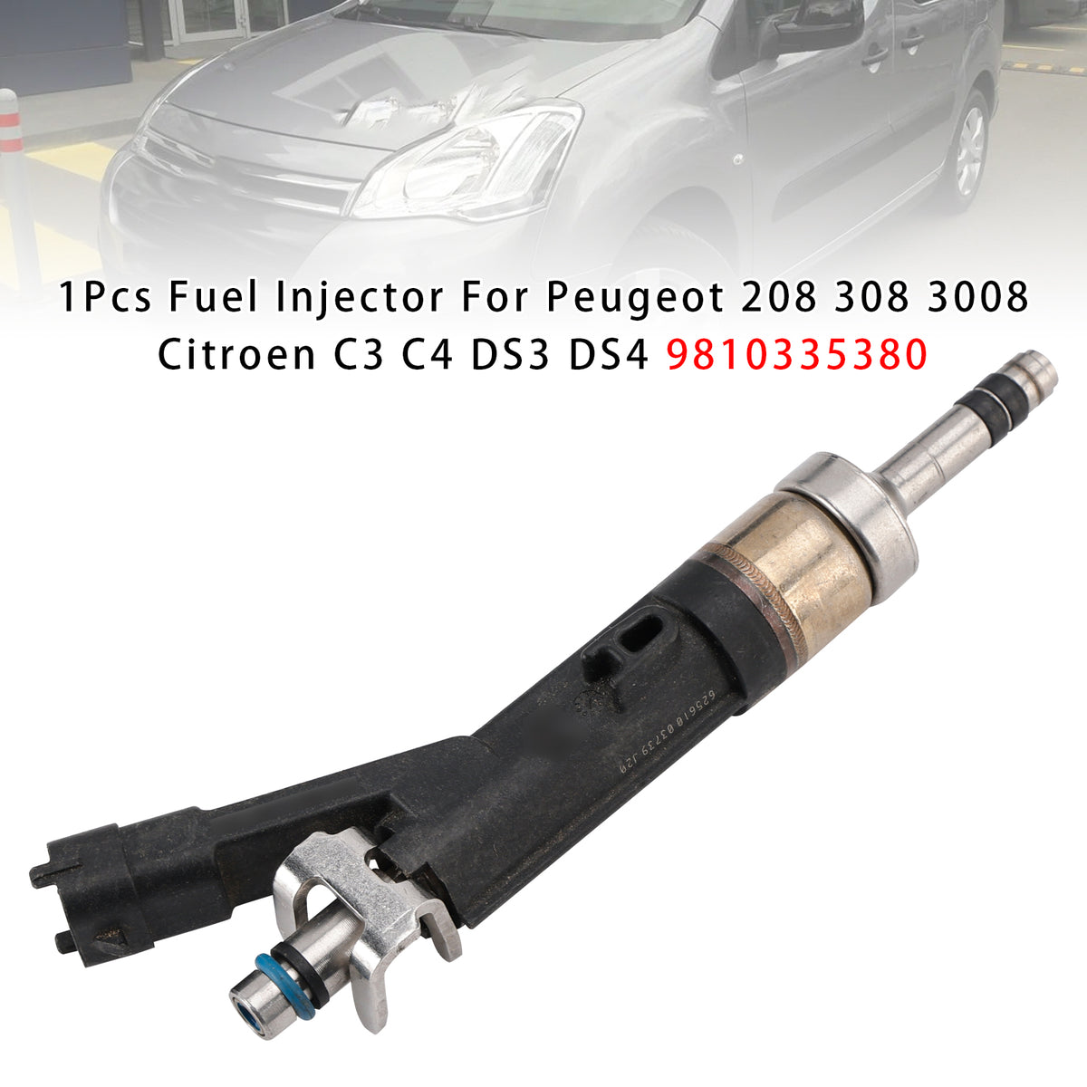 Peugeot 208 308 3008 Citroen C3 C4 DS3 DS4 9810335380 1PCS Fuel Injector