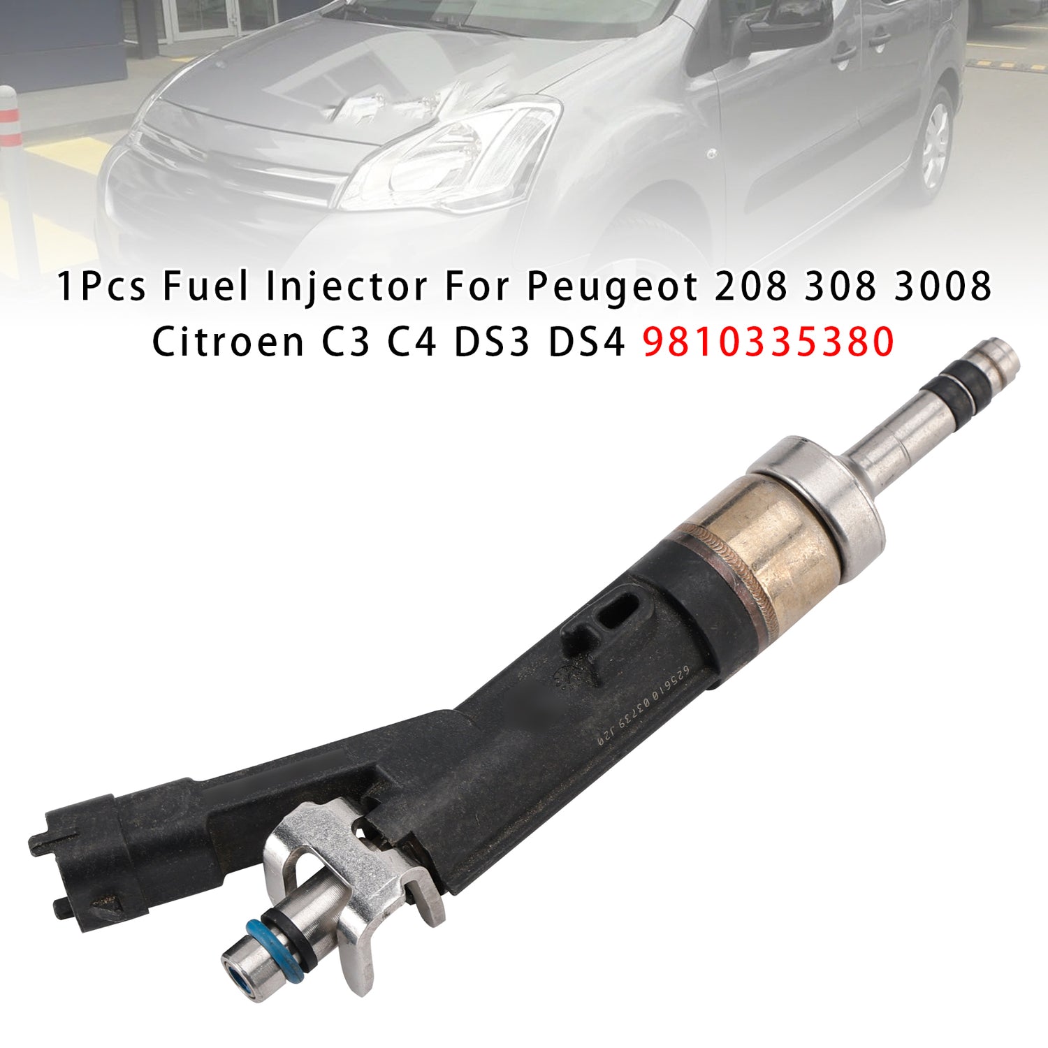 Peugeot 208 308 3008 Citroen C3 C4 DS3 DS4 9810335380 1PCS Fuel Injector