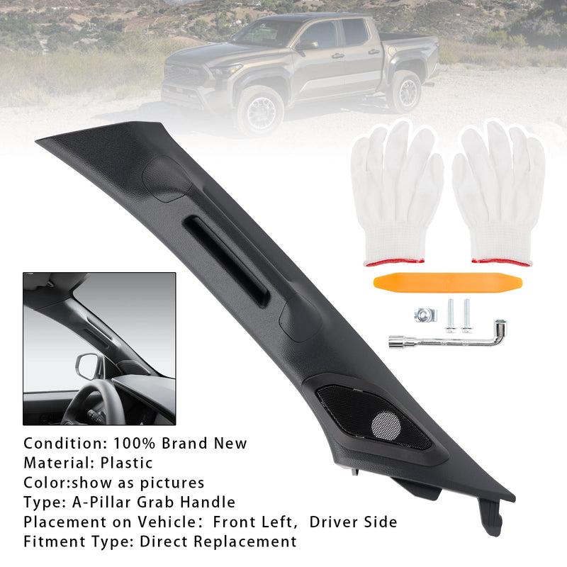 2024-2026 Toyota Tacoma Gen 4th Black Driver Side A-Pillar Grab Handle