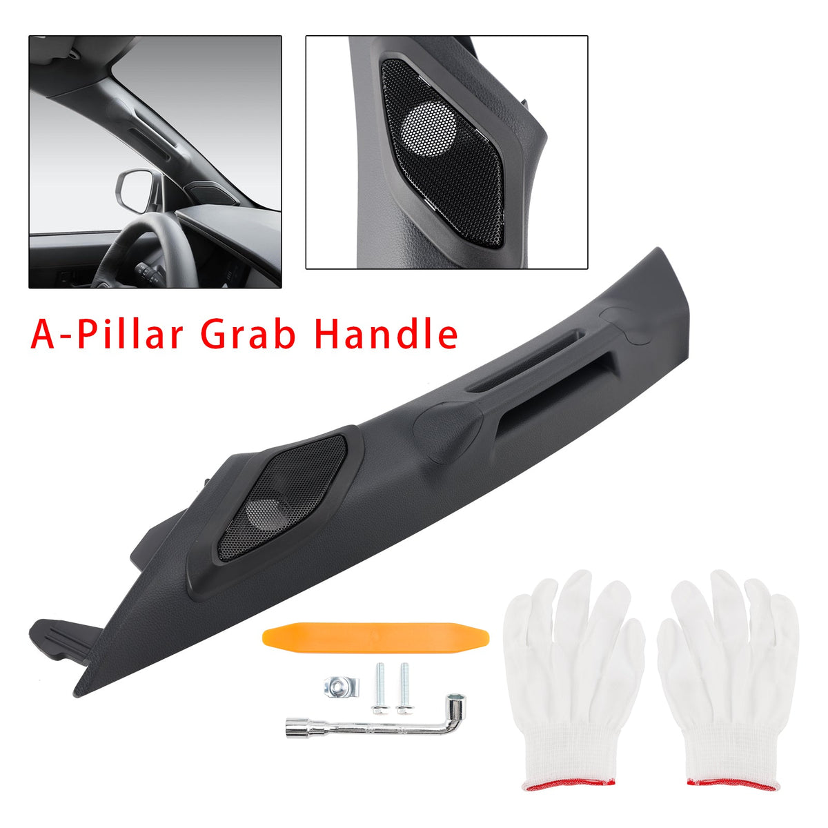2024-2026 Toyota Tacoma Gen 4th Black Driver Side A-Pillar Grab Handle