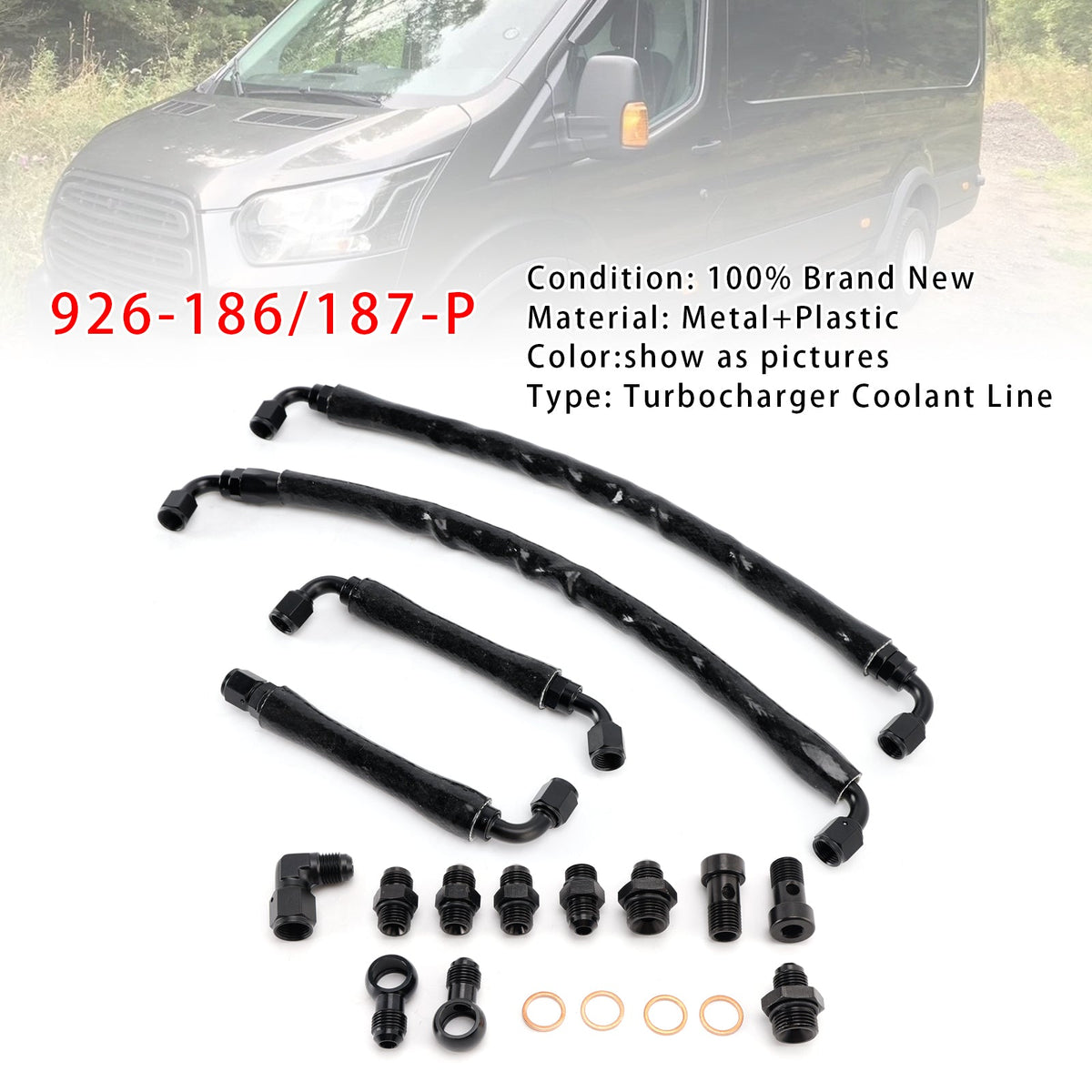 2011-2016 Ford F-150 3.5L Turbocharger Coolant Line Upgrade Kit