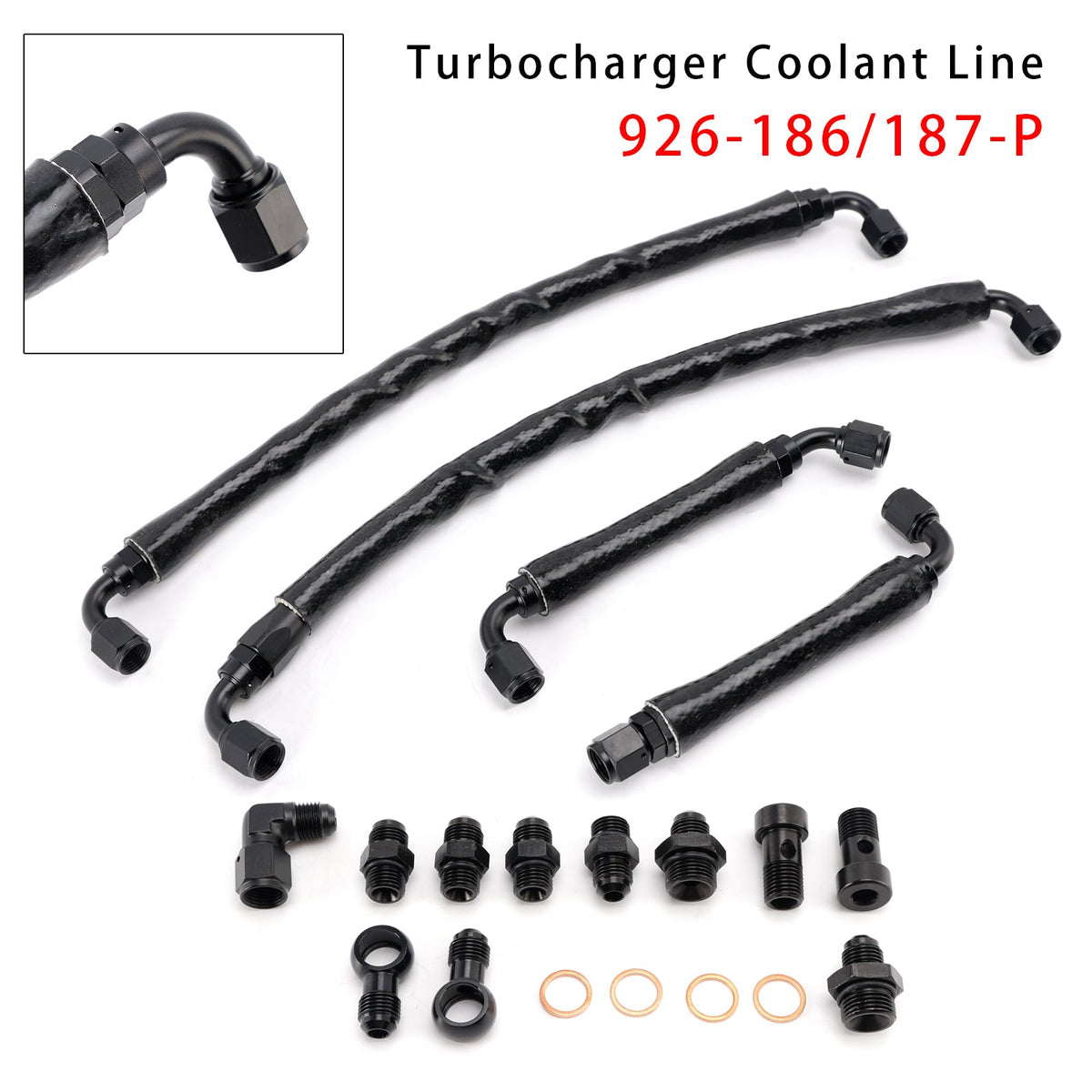 2011-2016 Ford F-150 3.5L Turbocharger Coolant Line Upgrade Kit