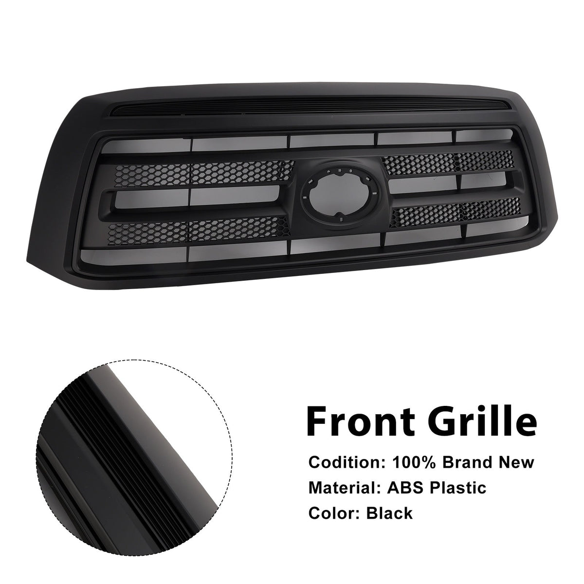 Matte Black Front Bumper Grill Grille Fit Toyota Tundra 2006-2009