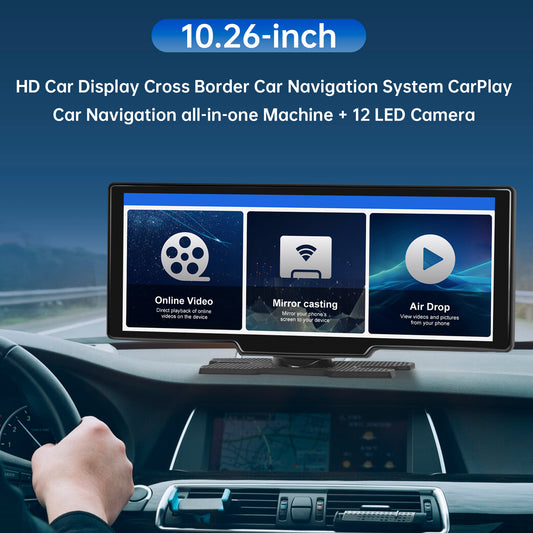 10.26inch HD Car Display Car Navigation System CarPlay all-in-one Machine Camera