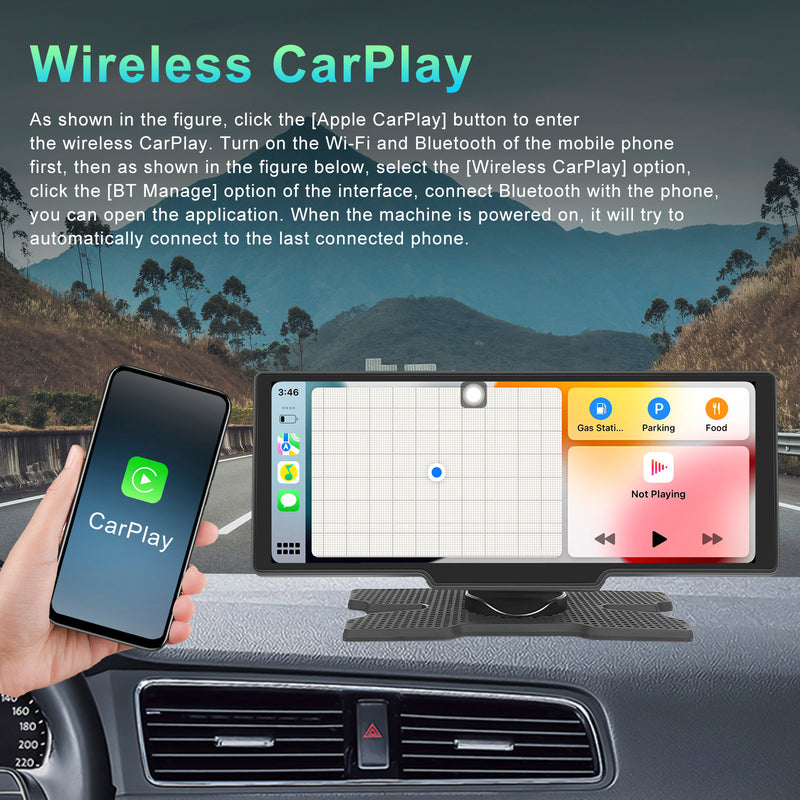 10.26inch HD Car Display Car Navigation System CarPlay all-in-one Machine Camera