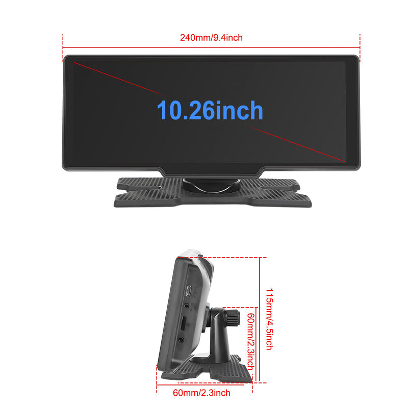 10.26inch HD Car Display Car Navigation System CarPlay all-in-one Machine Camera