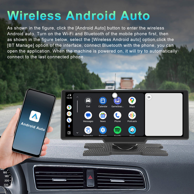 10.26inch HD Car Display Car Navigation System CarPlay all-in-one Machine Camera
