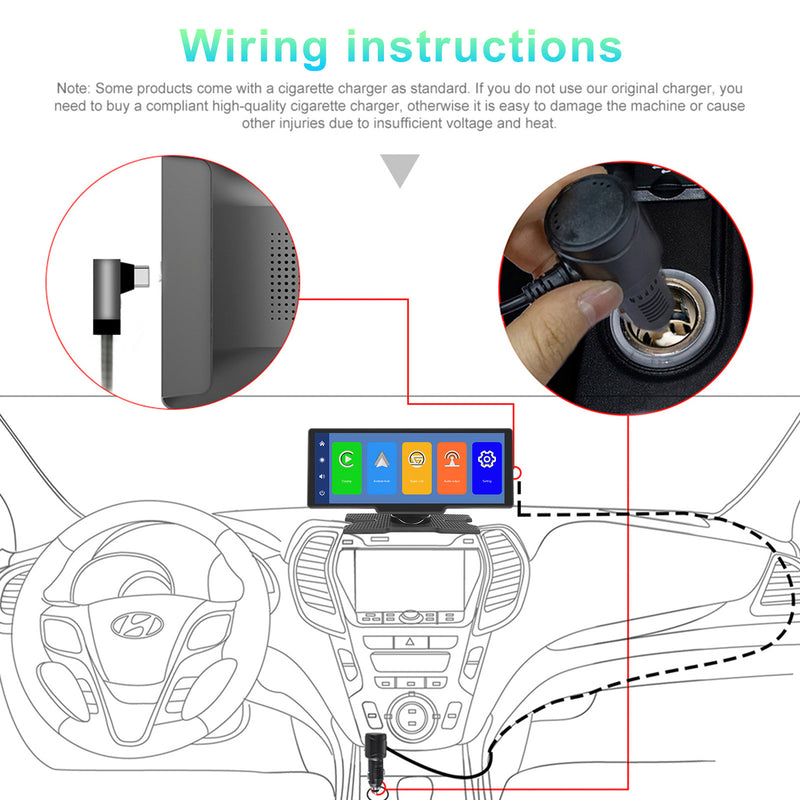 10.26inch HD Car Display Car Navigation System CarPlay all-in-one Machine Camera